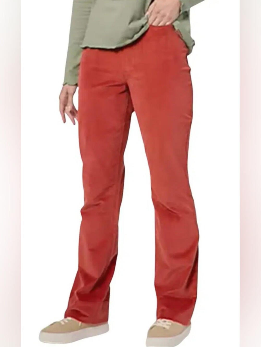 Peace Love World Wale Corduroy Pants in Brick 14P New